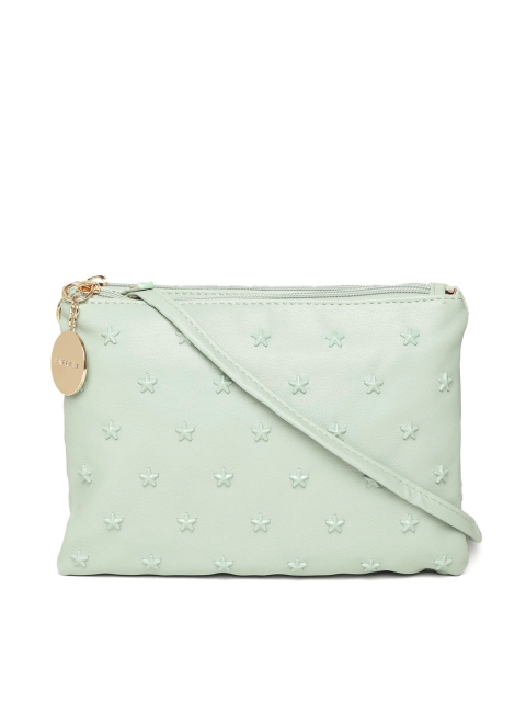

Caprese Green Solid Sling Bag