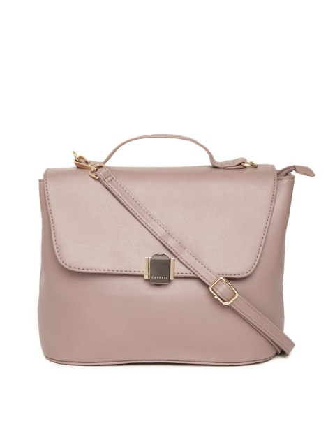 

Caprese Taupe Solid Satchel
