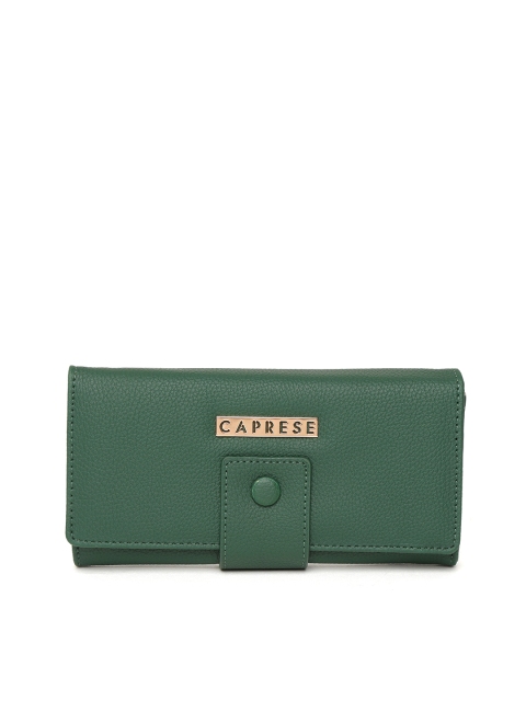 

Caprese Women Green Solid Two Fold Wallet