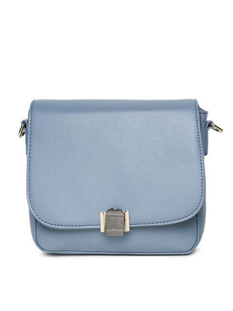 

Caprese Blue Solid Sling Bag