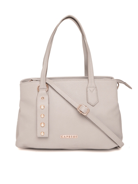 

Caprese Grey Solid Handheld Bag