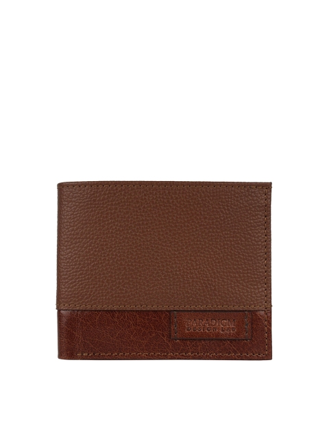 

Paradigm Design Lab Men Brown Solid Two Fold Wallet