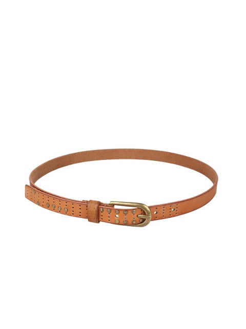 

Paradigm Design Lab Women Tan Brown Solid Leather Belt