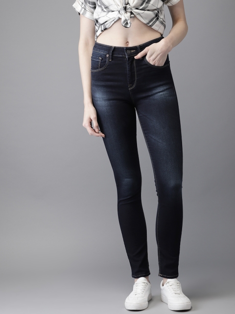 

Moda Rapido Women Blue Skinny Fit High-Rise Clean Look Stretchable Jeans
