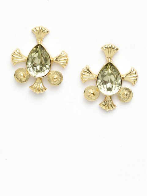 

DIVA WALK Gold-Toned Contemporary Drop Earrings