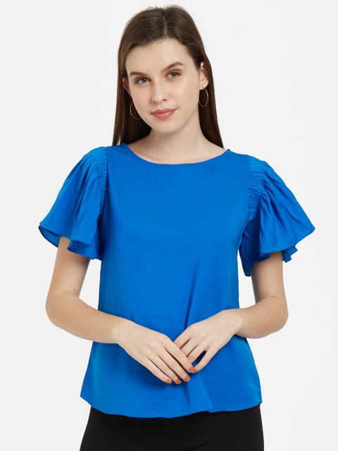 

Soie Women Blue Solid Top
