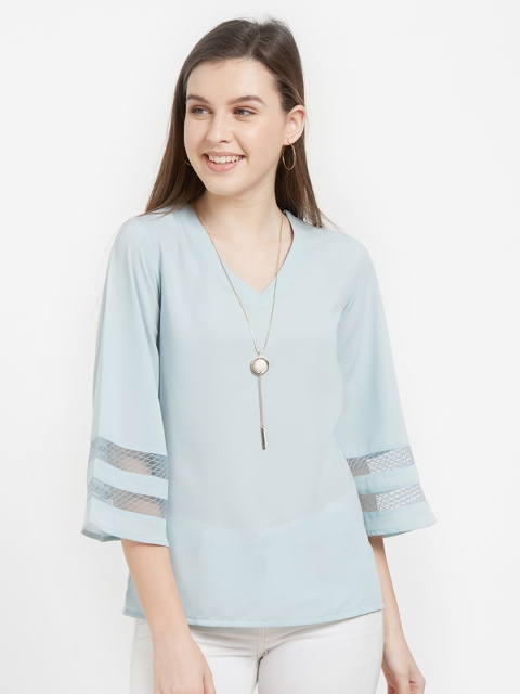 

Soie Women Blue Solid Top