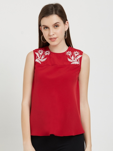 

Soie Women Red Solid Top