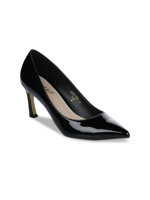 

Aber & Q Women Black Solid Pumps