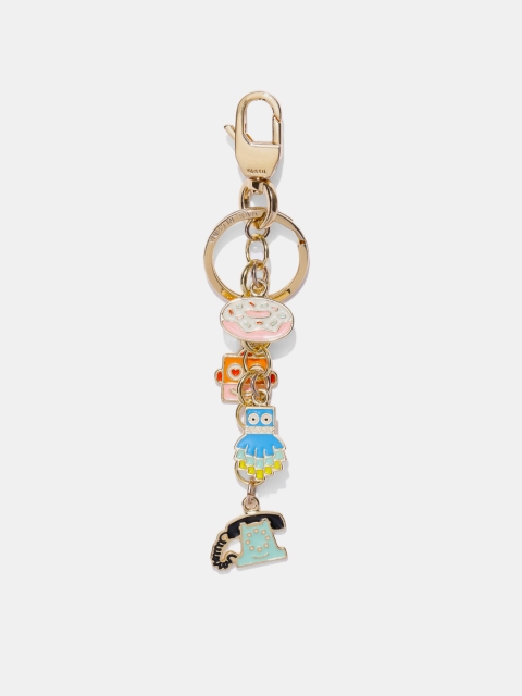 

Fossil Women Gold-Toned Icons Keyfob Keychain