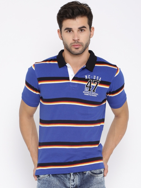 

Wrangler Blue & Black Polo T-shirt