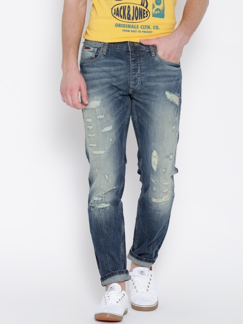 

Jack & Jones Blue Washed Comfort Fit Jeans