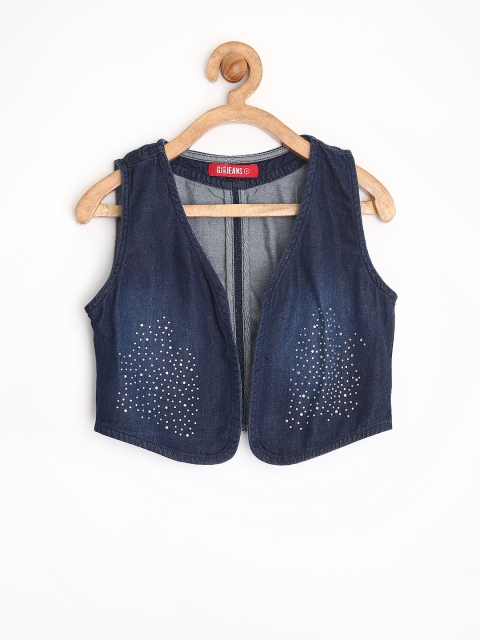 

GJ UNLTD Jeans by Gini and Jony Girls Blue Waistcoat
