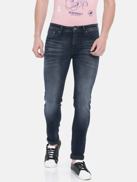 

Jack & Jones Men Blue Liam Skinny Fit Low-Rise Clean Look Stretchable Jeans