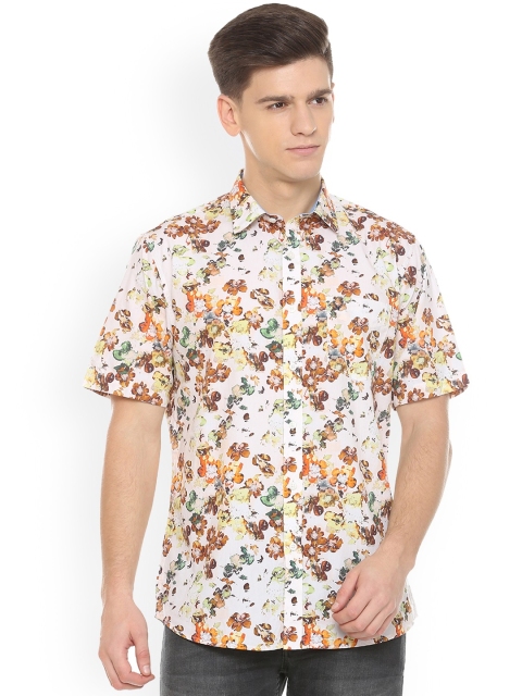 

Allen Solly Men Beige Regular Fit Printed Casual Shirt