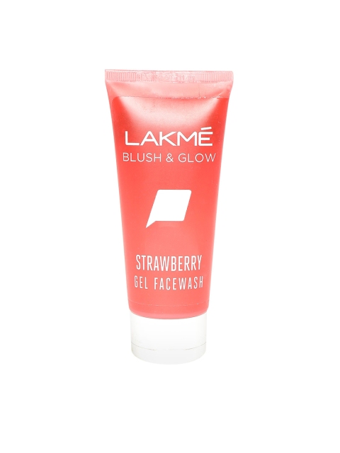 

Lakme Blush & Glow Strawberry Gel Face Wash 100 g, Red