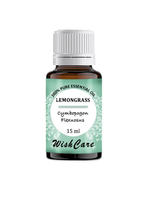 

WishCare Unisex Pure Lemongrass Essential Oil 15ml, Transparent