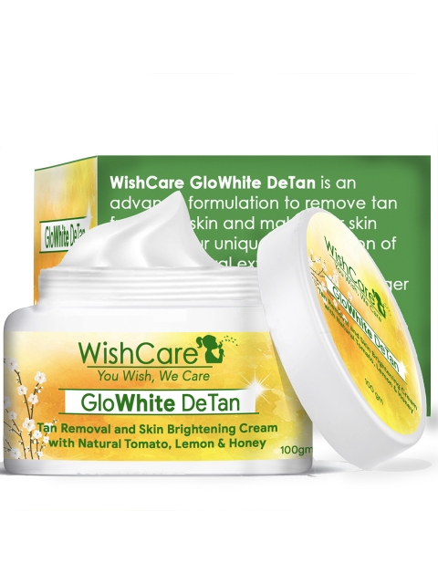 

WishCare Unisex GloWhite DeTan Removal And Skin Brightening Cream 100g, White