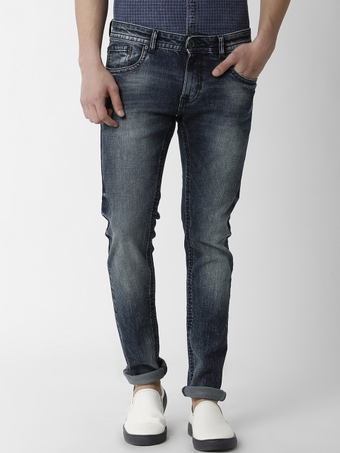 

Peter England Casuals Men Blue Slim Fit Mid-Rise Clean Look Jeans