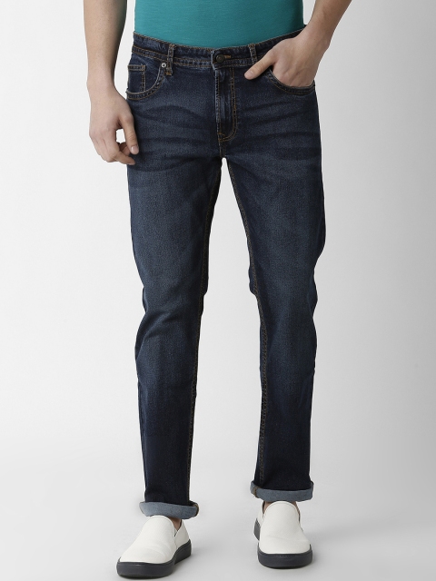 

Peter England Casuals Men Blue Skinny Fit Mid-Rise Clean Look Stretchable Jeans
