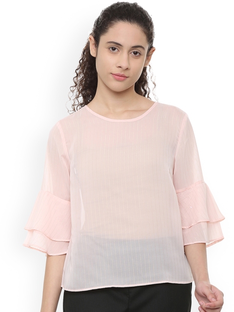

Van Heusen Woman Pink Striped Top