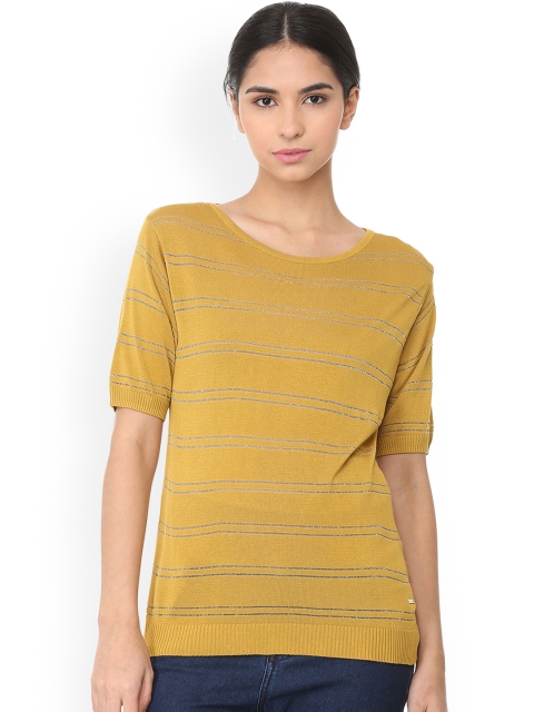

Van Heusen Woman Yellow Striped Top