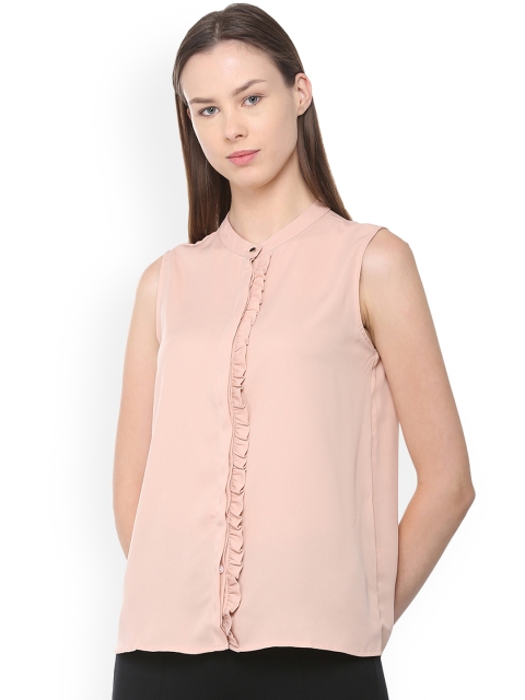 

Van Heusen Woman Women Pink Regular Fit Solid Casual Shirt