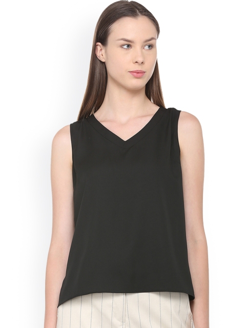 

Van Heusen Woman Black Solid High-Low Top
