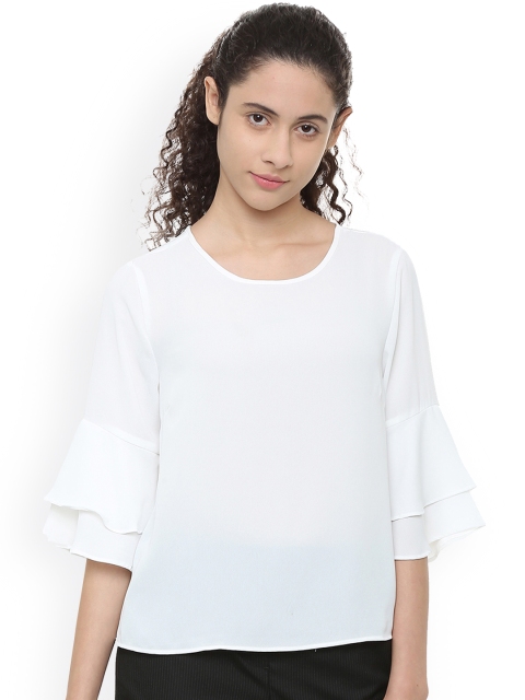 

Van Heusen Woman White Solid Top