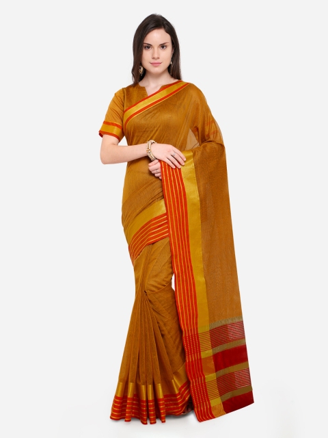 

Shaily Brown Solid Silk Cotton Saree