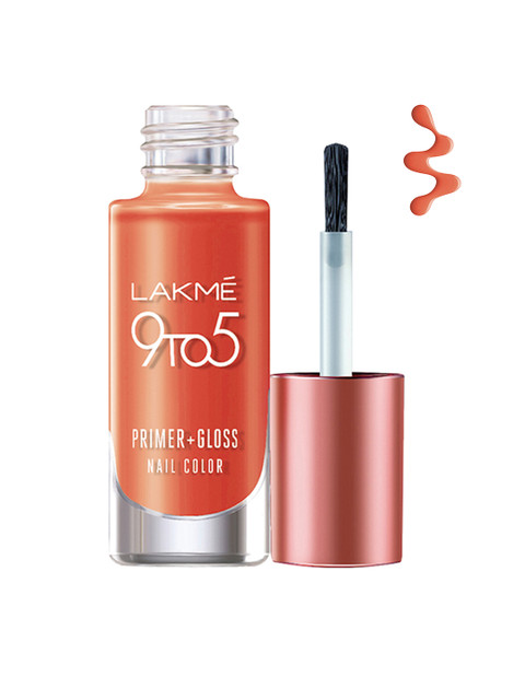 

Lakme 9 to 5 Primer + Gloss Nail Color - Orange Coat 6ml