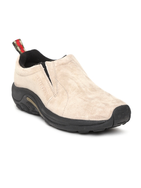 

Merrell Men Taupe Suede Leather Slip-On Sneakers