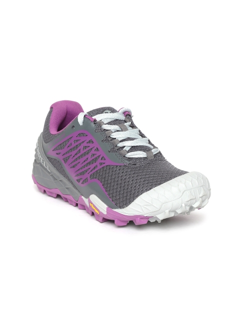 

Merrell Women Charcoal Grey & Purple All Out Terra Light Running Shoes
