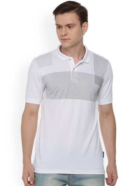 

Van Heusen Sport Men White & Grey Printed Polo Collar T-shirt