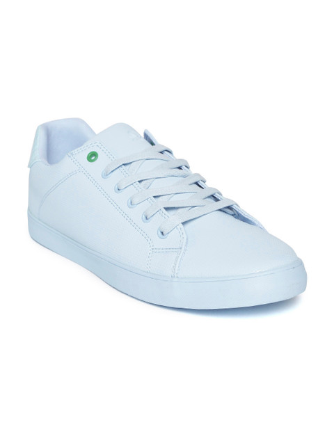 

United Colors of Benetton Men Light Blue Textured Sneakers