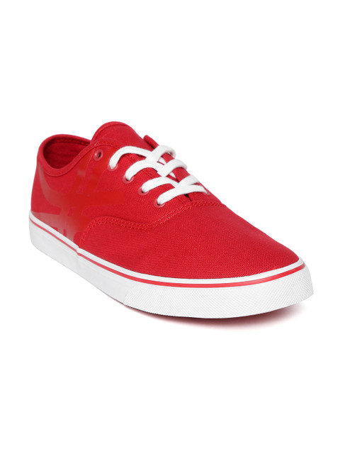 

United Colors of Benetton Men Red Printed Detail Sneakers