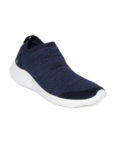 

United Colors of Benetton Men Navy Blue Slip-On Sneakers