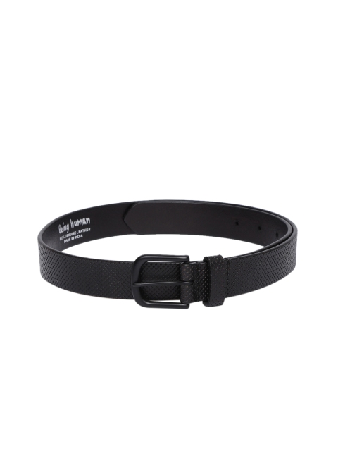 

Being Human Men Black Textured Belt