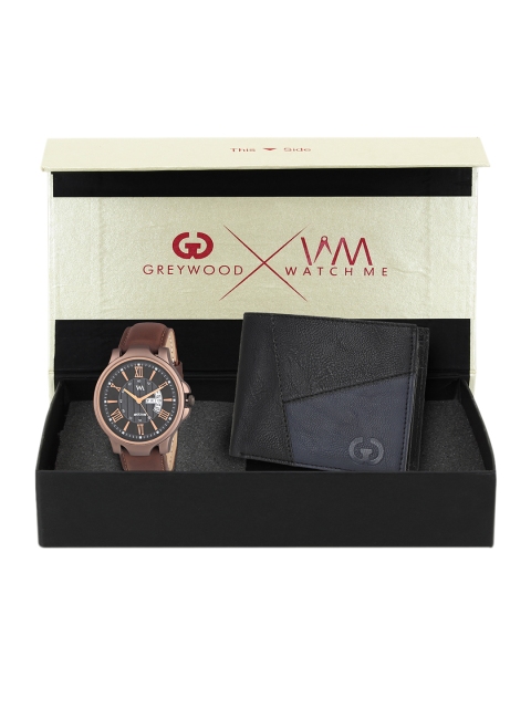 

Greywood Men Black & Brown Accessory Gift Set