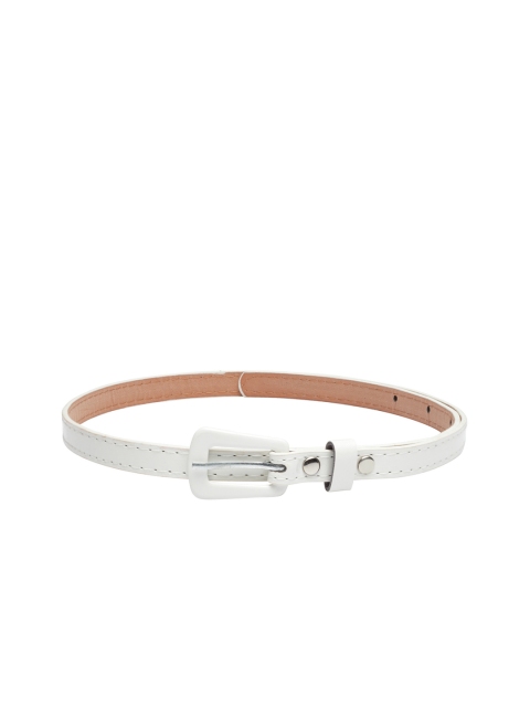 

Stoln Unisex White Solid Belt