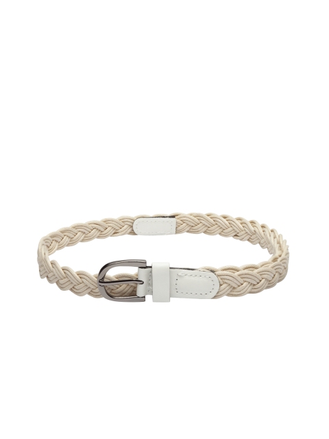 

Stoln Unisex White Solid Belt