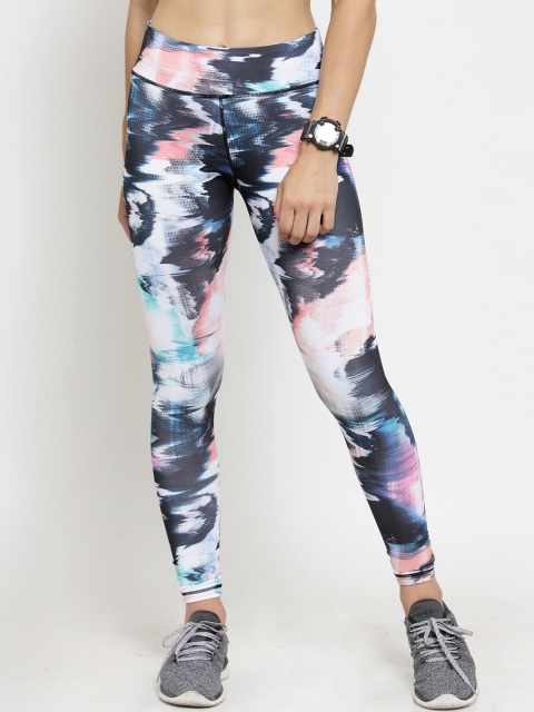 

Boston Club Women Multicoloured Printed Skinny-Fit Tight, Multi