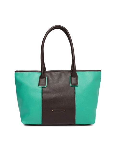 

Caprese Green & Brown Oversized Handbag
