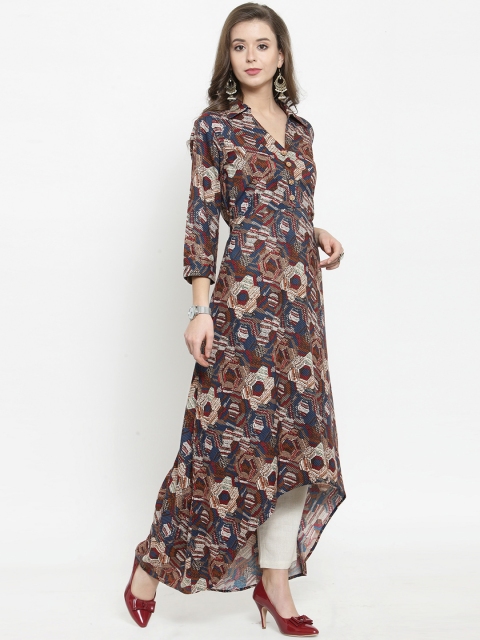 

Get Glamr Women Multicoloured Printed A-Line Kurta, Multi