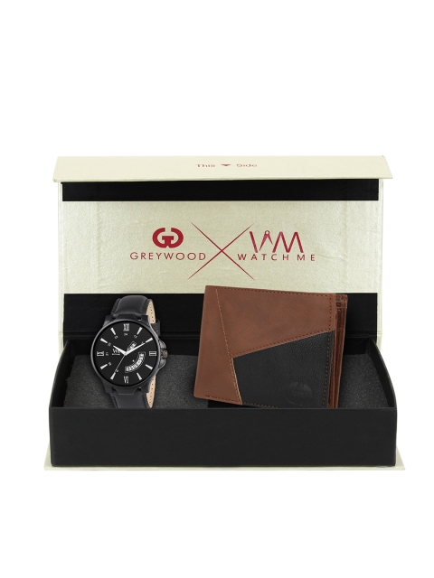 

Greywood Men Brown & Black Accessory Gift Set