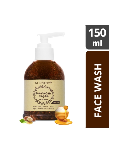 

ST. DVENCE Unisex Moroccan Argan Oil & Raw Honey Face Wash 150ml, Brown