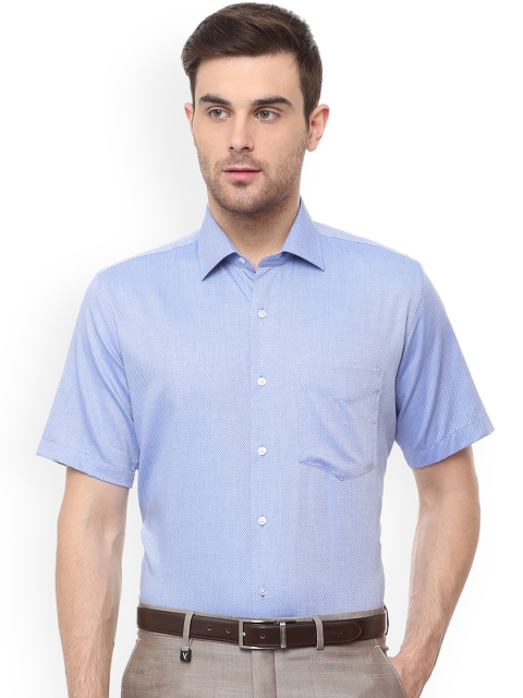 

Van Heusen Men Blue Regular Fit Printed Formal Shirt