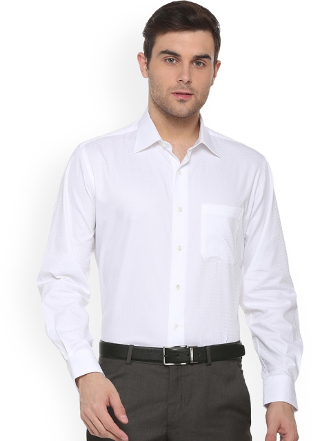 

Van Heusen Men White Regular Fit Self Design Party Shirt