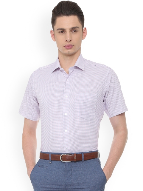 

Van Heusen Men White Regular Fit Checked Casual Shirt