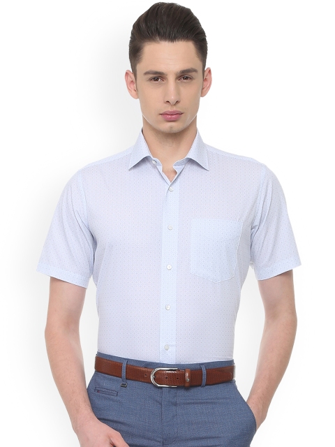 

Van Heusen Men Blue Regular Fit Printed Formal Shirt